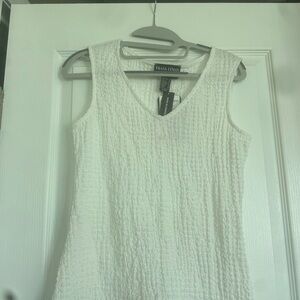 Frank Lyman Design Ivory Textured Tank Top